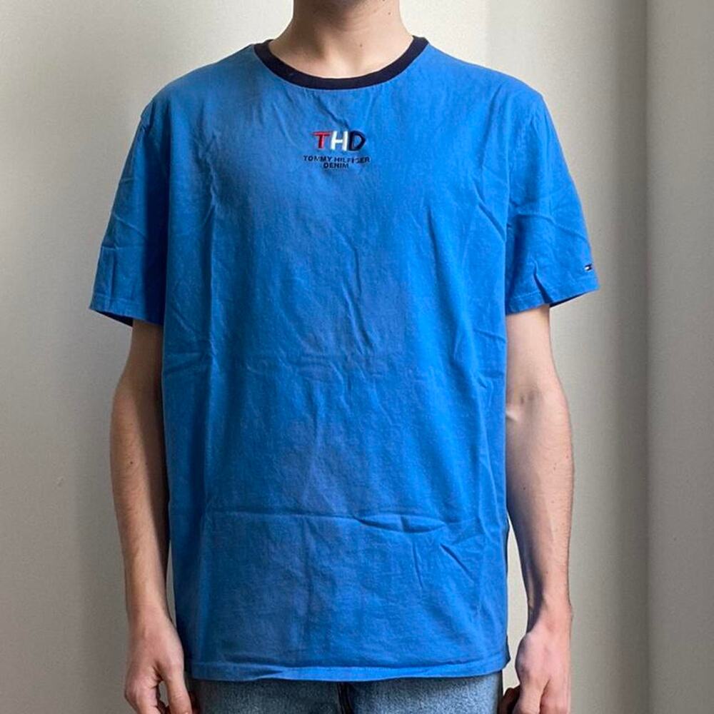 Y2k tommy hilfiger short sleeve